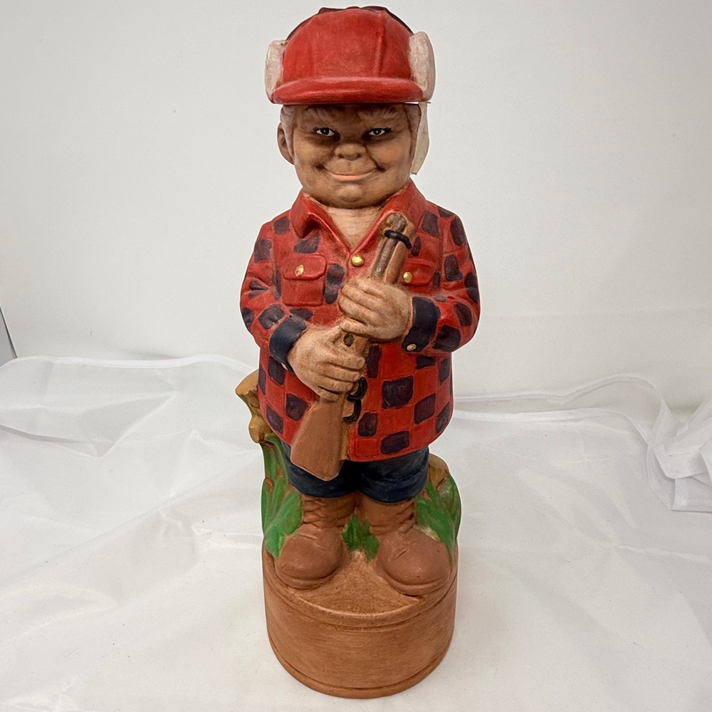 Vintage 1970's Alberta's  Molds Hunter ‎ Liquor Decanter 11.5" Tall
